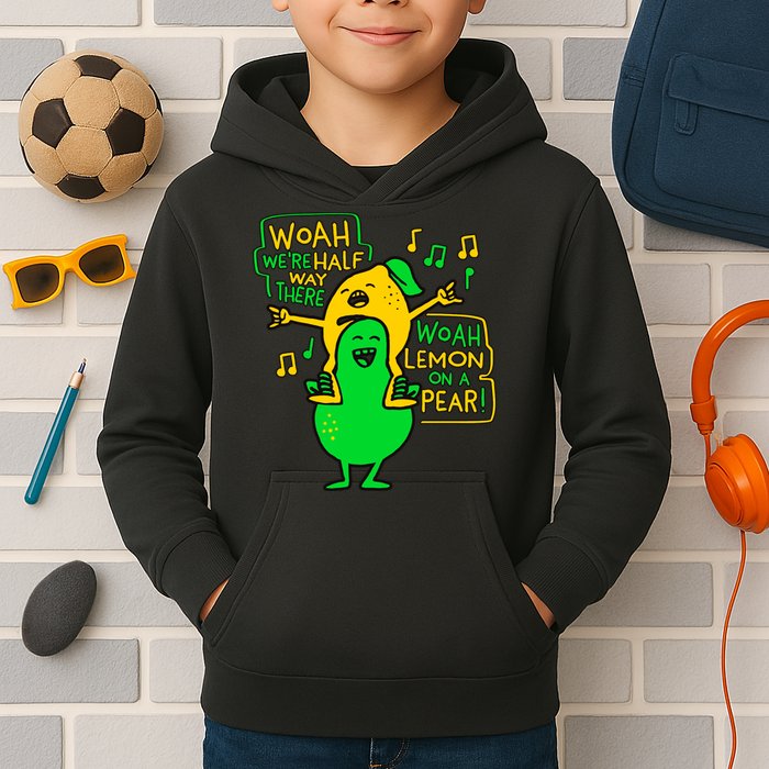 Lemon On A Pear Funny Meme Kids Hoodie
