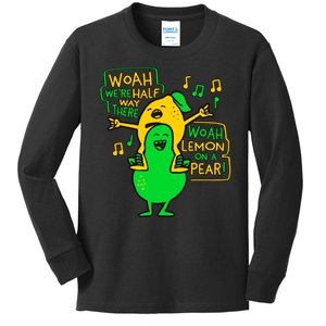 Lemon On A Pear Funny Meme Kids Long Sleeve Shirt