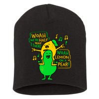 Lemon On A Pear Funny Meme Short Acrylic Beanie