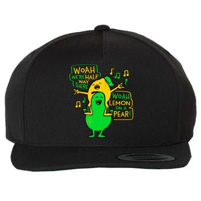 Lemon On A Pear Funny Meme Wool Snapback Cap