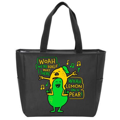 Lemon On A Pear Funny Meme Zip Tote Bag