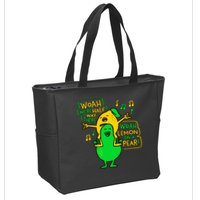 Lemon On A Pear Funny Meme Zip Tote Bag