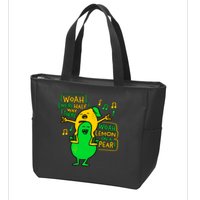 Lemon On A Pear Funny Meme Zip Tote Bag