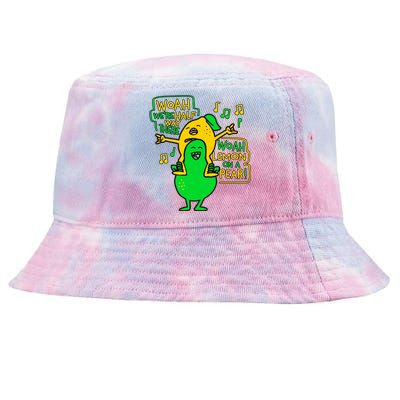 Lemon On A Pear Funny Meme Tie-Dyed Bucket Hat