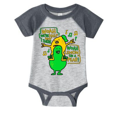 Lemon On A Pear Funny Meme Infant Baby Jersey Bodysuit