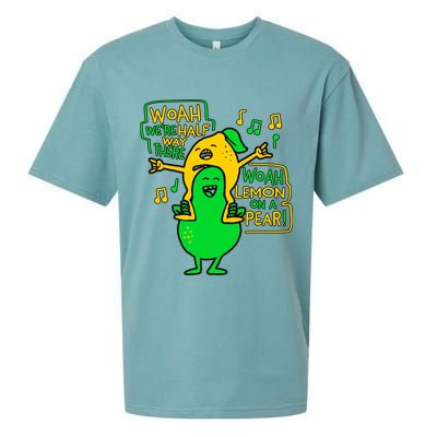 Lemon On A Pear Funny Meme Sueded Cloud Jersey T-Shirt