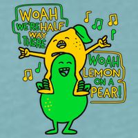 Lemon On A Pear Funny Meme Sueded Cloud Jersey T-Shirt