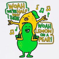 Lemon On A Pear Funny Meme Garment-Dyed Sweatshirt