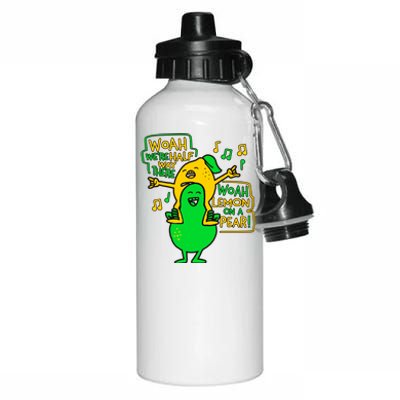 Lemon On A Pear Funny Meme Aluminum Water Bottle