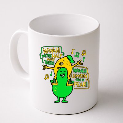 Lemon On A Pear Funny Meme Coffee Mug