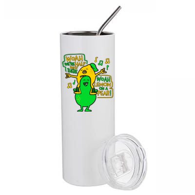 Lemon On A Pear Funny Meme Stainless Steel Tumbler