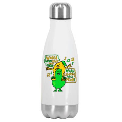 Lemon On A Pear Funny Meme Stainless Steel Insulated Water Bottle