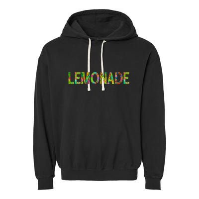 Lemonade Word Art Garment-Dyed Fleece Hoodie