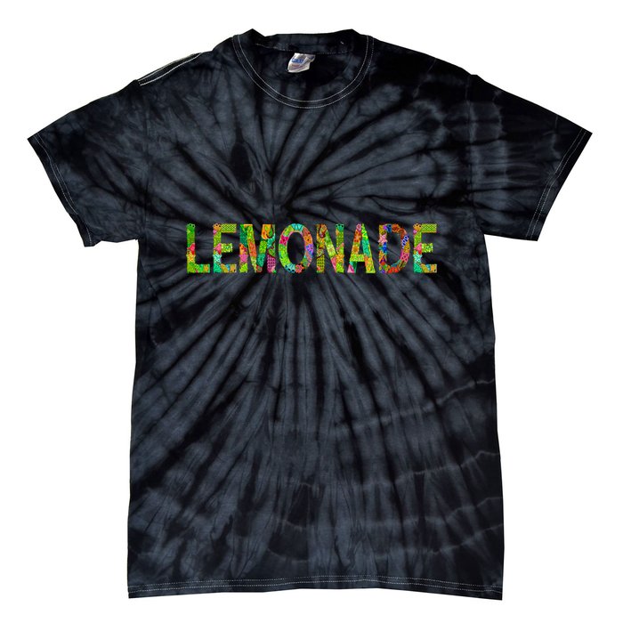 Lemonade Word Art Tie-Dye T-Shirt