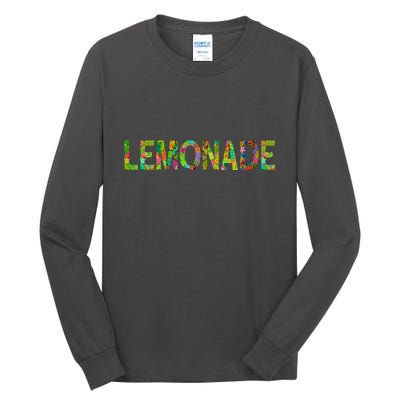 Lemonade Word Art Tall Long Sleeve T-Shirt