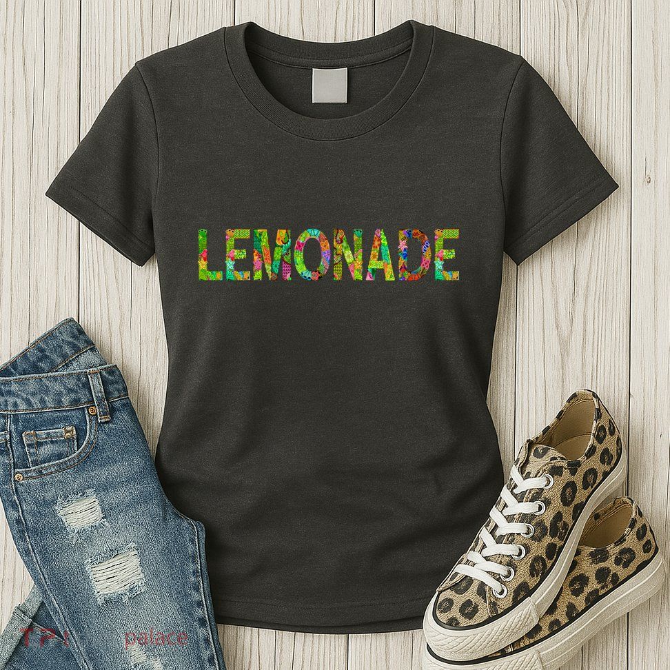Lemonade Word Art Womens T-Shirt