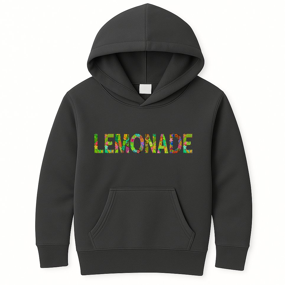 Lemonade Word Art Kids Hoodie