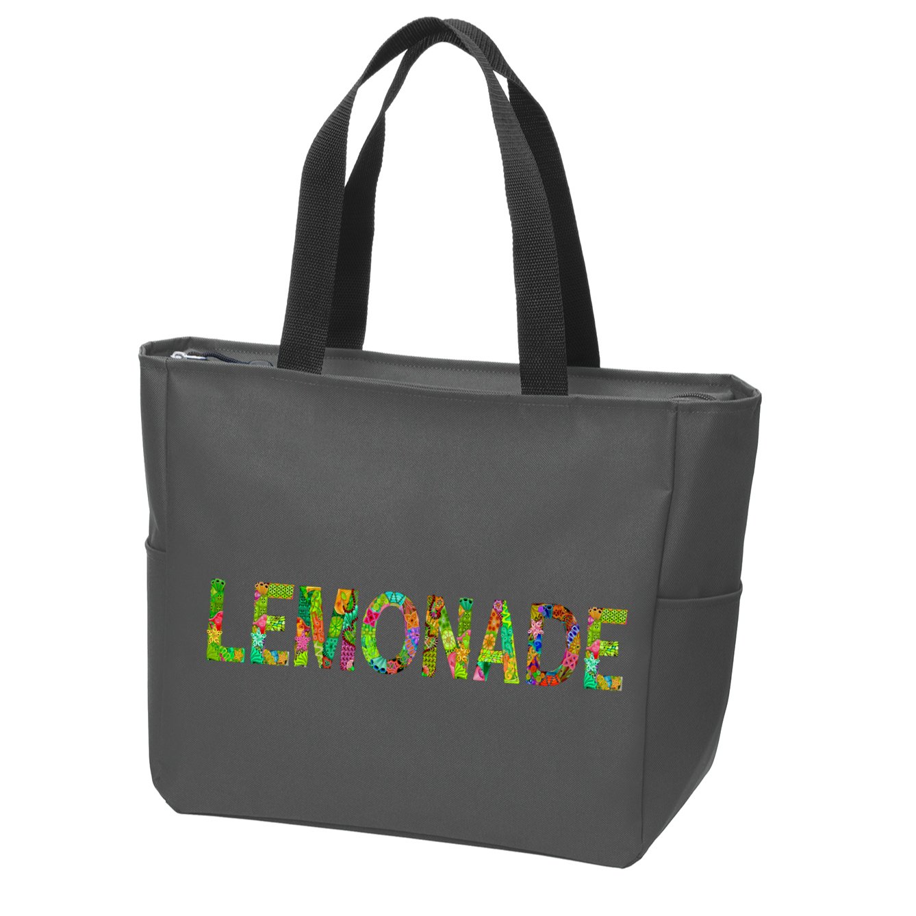 Lemonade Word Art Zip Tote Bag