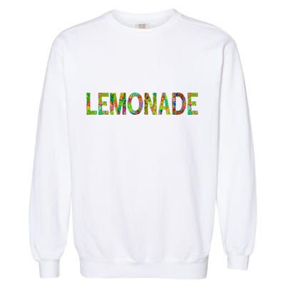 Lemonade Word Art Garment-Dyed Sweatshirt