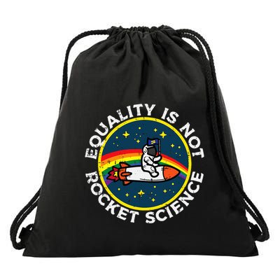 Lgbt Equality Not Rocket Science Drawstring Bag