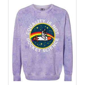 Lgbt Equality Not Rocket Science Pride Ally Colorblast Crewneck Sweatshirt