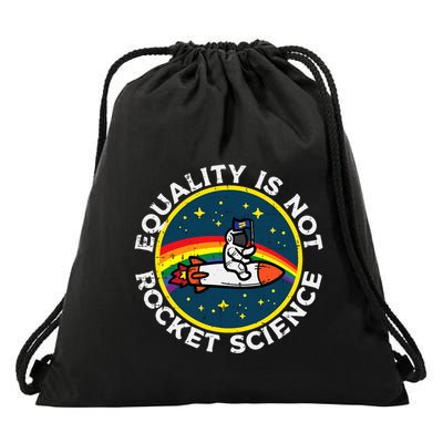 Lgbt Equality Not Rocket Science Pride Ally Drawstring Bag