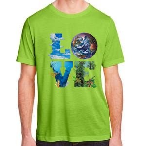 Love Earth Nature Lover Environtalist Love Earth Day Gift Adult ChromaSoft Performance T-Shirt