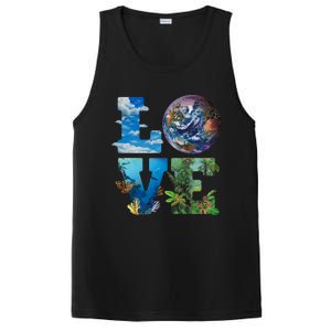 Love Earth Nature Lover Environtalist Love Earth Day Gift PosiCharge Competitor Tank