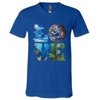 Love Earth Nature Lover Environtalist Love Earth Day Gift V-Neck T-Shirt