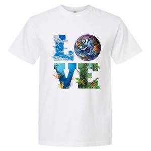 Love Earth Nature Lover Environtalist Love Earth Day Gift Garment-Dyed Heavyweight T-Shirt