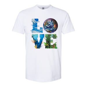 Love Earth Nature Lover Environtalist Love Earth Day Gift Softstyle CVC T-Shirt