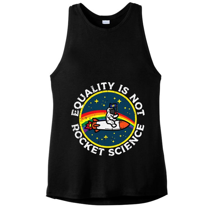 Lgbt Equality Not Rocket Science Pride Ally Ladies PosiCharge Tri-Blend Wicking Tank