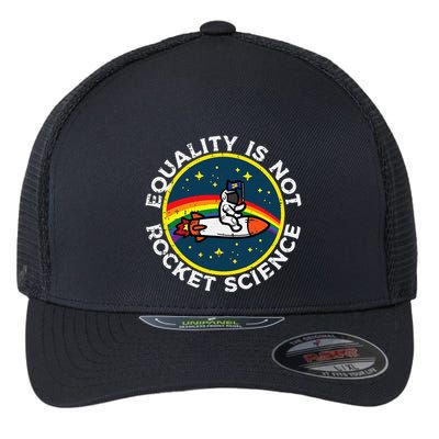 Lgbt Equality Not Rocket Science Pride Ally Flexfit Unipanel Trucker Cap