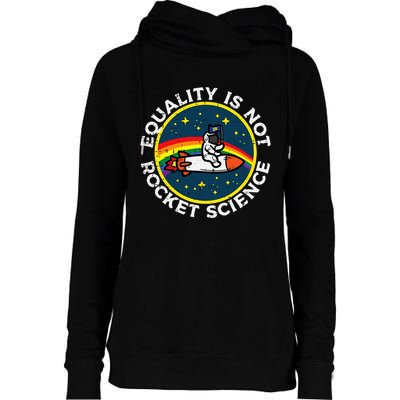 Lgbt Equality Not Rocket Science Pride Ally Womens Funnel Neck Pullover Hood