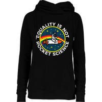 Lgbt Equality Not Rocket Science Pride Ally Womens Funnel Neck Pullover Hood