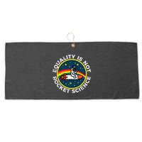 Lgbt Equality Not Rocket Science Pride Ally Large Microfiber Waffle Golf Towel