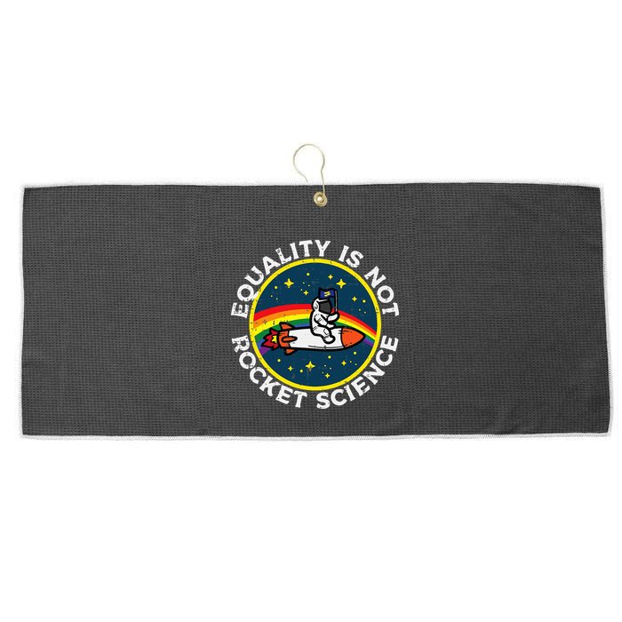 Lgbt Equality Not Rocket Science Pride Ally Large Microfiber Waffle Golf Towel
