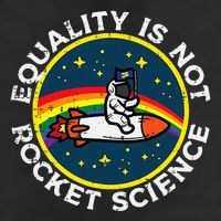 Lgbt Equality Not Rocket Science Pride Ally Large Microfiber Waffle Golf Towel
