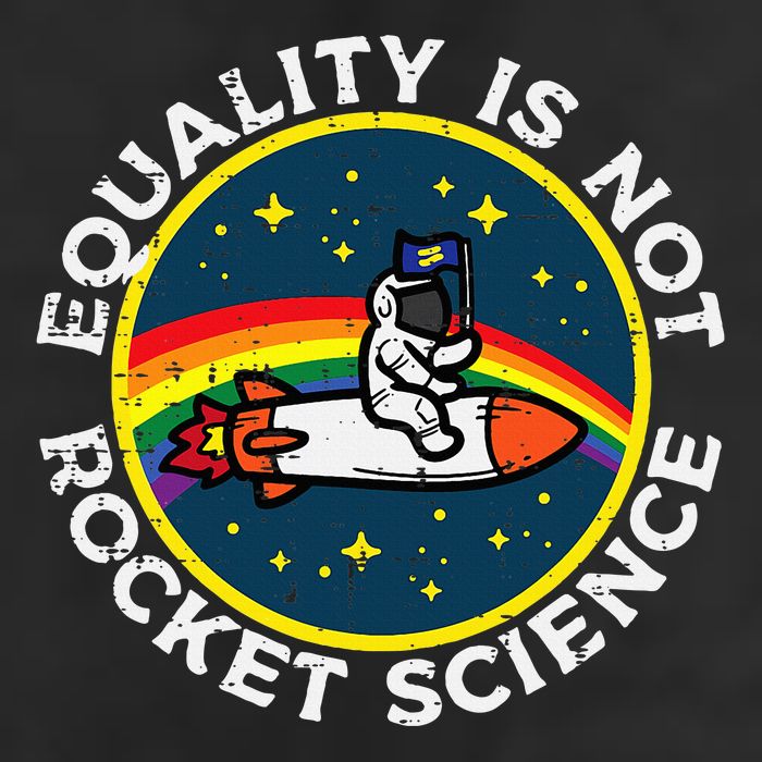Lgbt Equality Not Rocket Science Pride Ally Large Microfiber Waffle Golf Towel