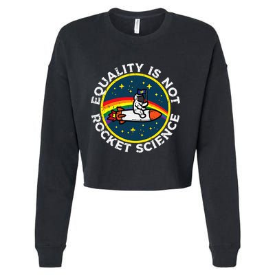 Lgbt Equality Not Rocket Science Pride Ally Cropped Pullover Crew