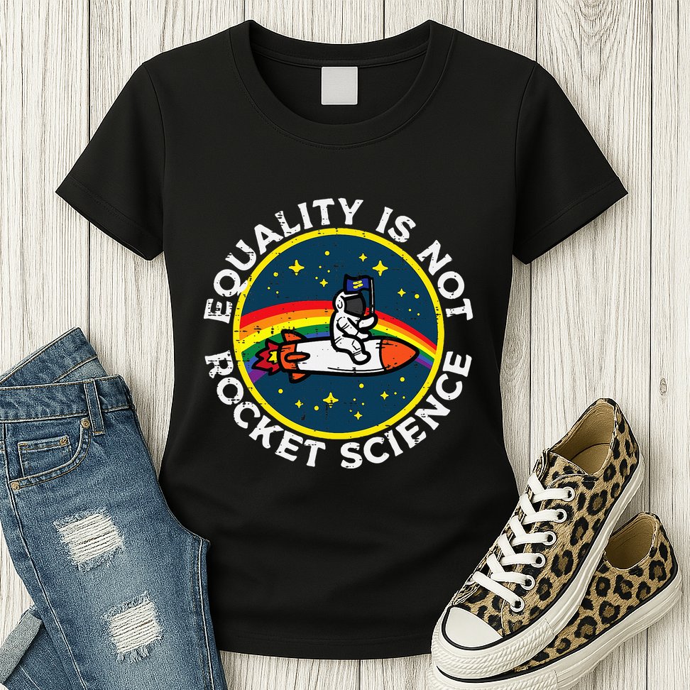 Lgbt Equality Not Rocket Science Pride Ally Womens T-Shirt