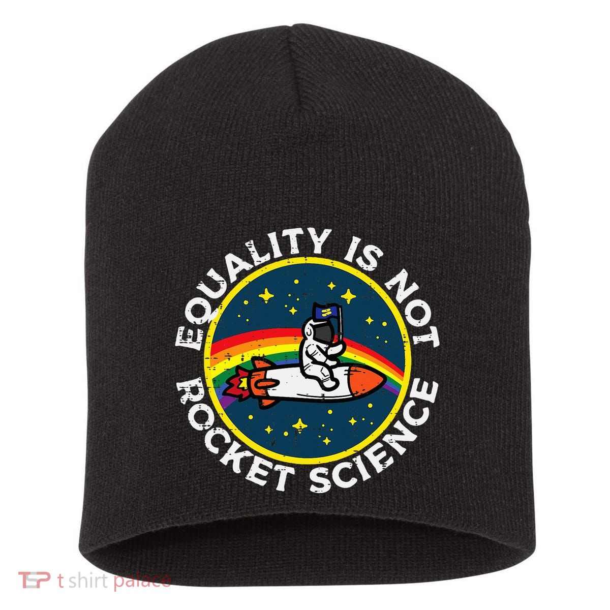 Lgbt Equality Not Rocket Science Pride Ally Short Acrylic Beanie