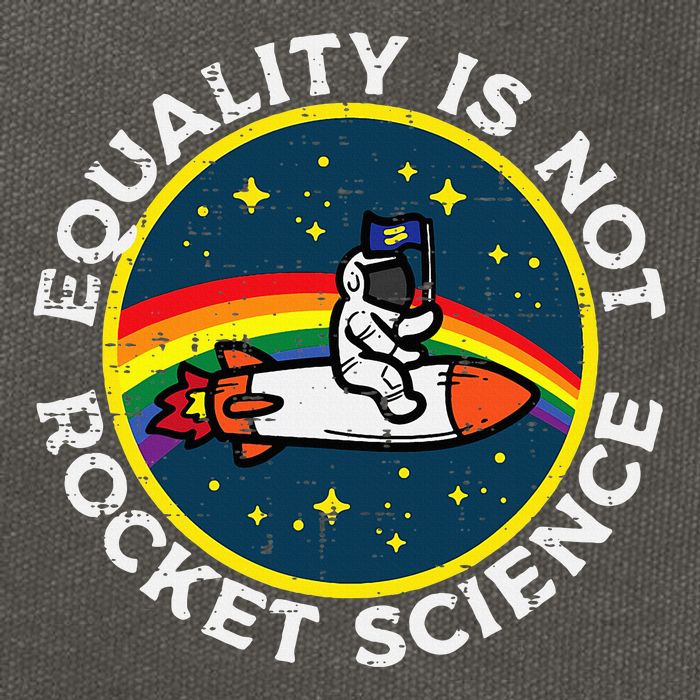 Lgbt Equality Not Rocket Science Pride Ally Cotton Canvas Backpack
