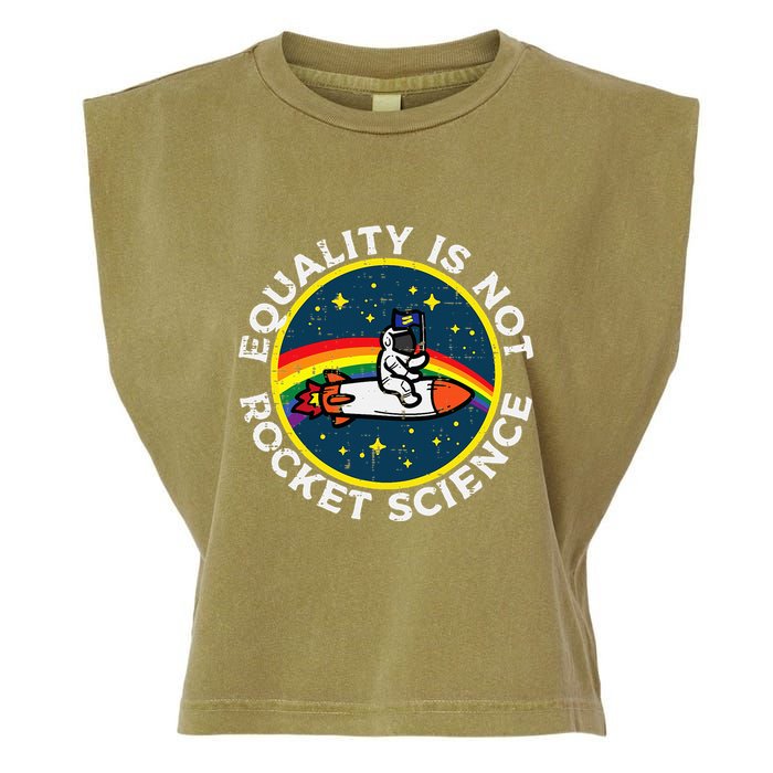 Lgbt Equality Not Rocket Science Pride Ally Garment-Dyed Women's Muscle Tee