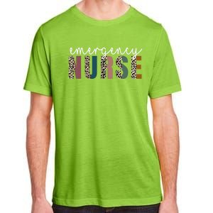 Leopard Emergency Nurse Er Trauma And Emergency Departt Funny Gift Adult ChromaSoft Performance T-Shirt