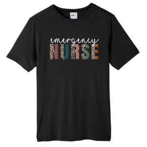 Leopard Emergency Nurse Er Trauma And Emergency Departt Funny Gift Tall Fusion ChromaSoft Performance T-Shirt