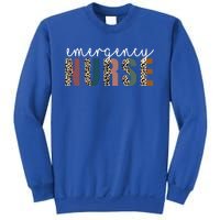 Leopard Emergency Nurse Er Trauma And Emergency Departt Funny Gift Sweatshirt