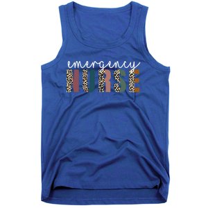 Leopard Emergency Nurse Er Trauma And Emergency Departt Funny Gift Tank Top