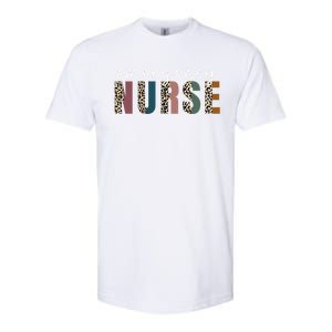 Leopard Emergency Nurse Er Trauma And Emergency Departt Funny Gift Softstyle CVC T-Shirt