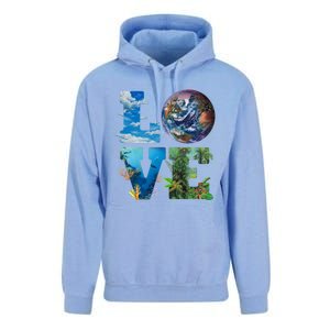 Love Earth Nature Lover Environtalist Love Earth Day Gift Unisex Surf Hoodie